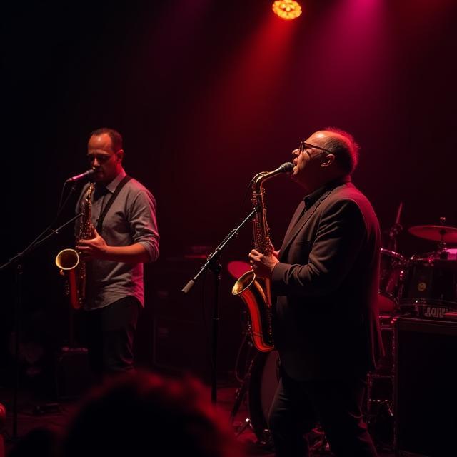 Nomad Jazz band in actie
